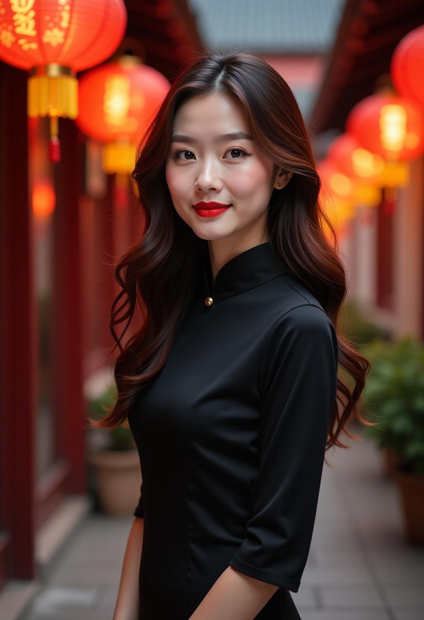 折柳长安:暮色中的古城街巷